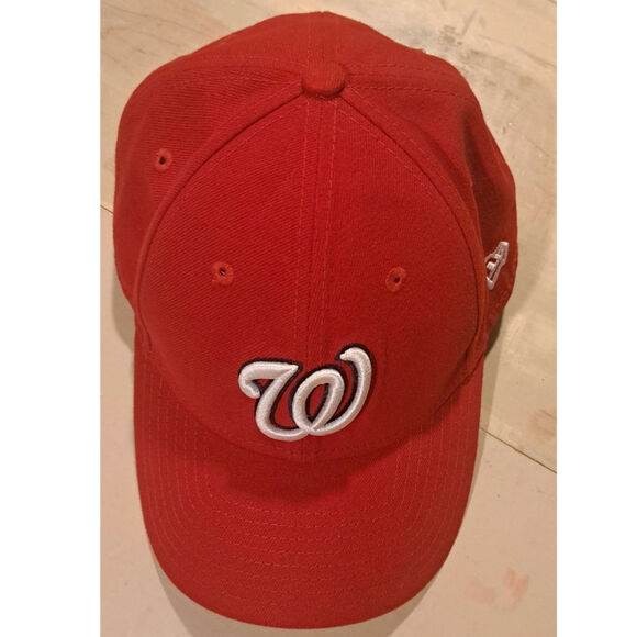 New Era 9 Forty Washington Nationals Adjustable Red Logo Hat - Picture 10 of 10